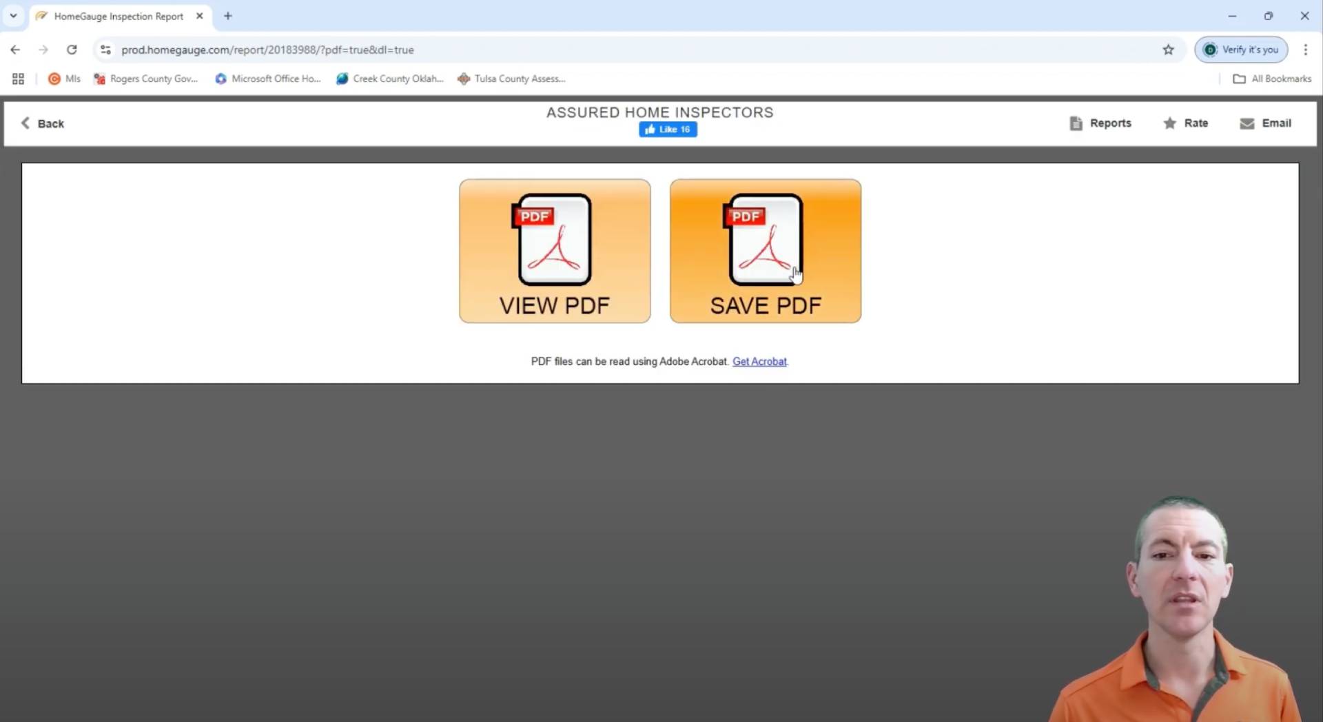Select ‘Save PDF’