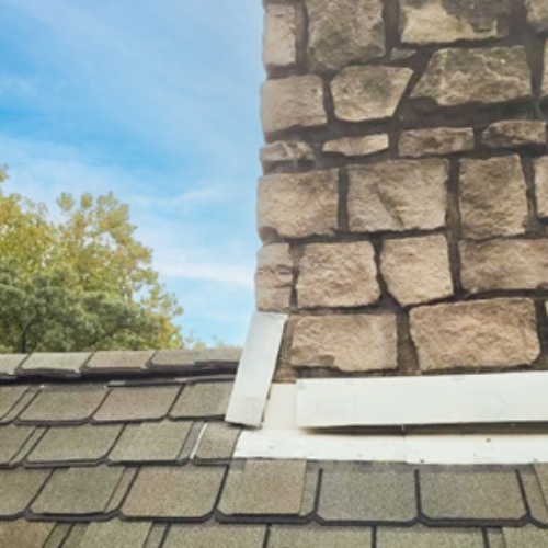 Roof flashings, crown, cap damage