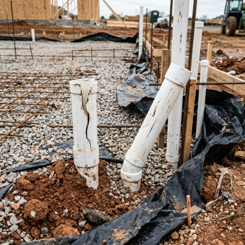 Damaged or Mislocated Plumbing