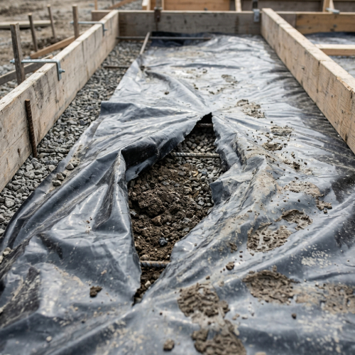 Torn or Missing Vapor Barrier